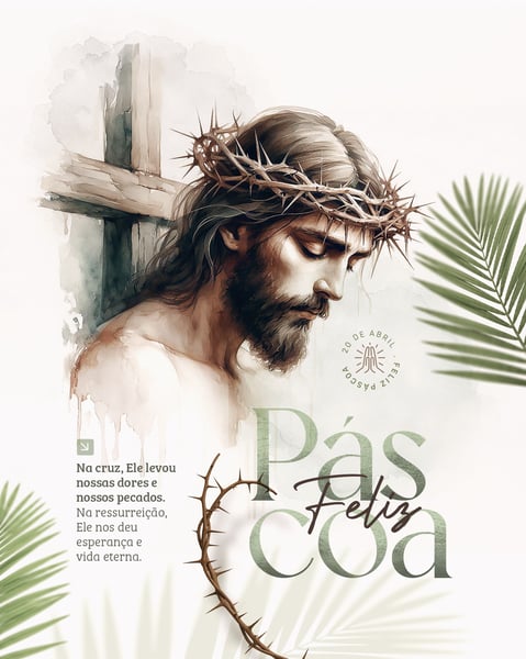 SOCIAL MEDIA PASCOA JESUS CRISTO