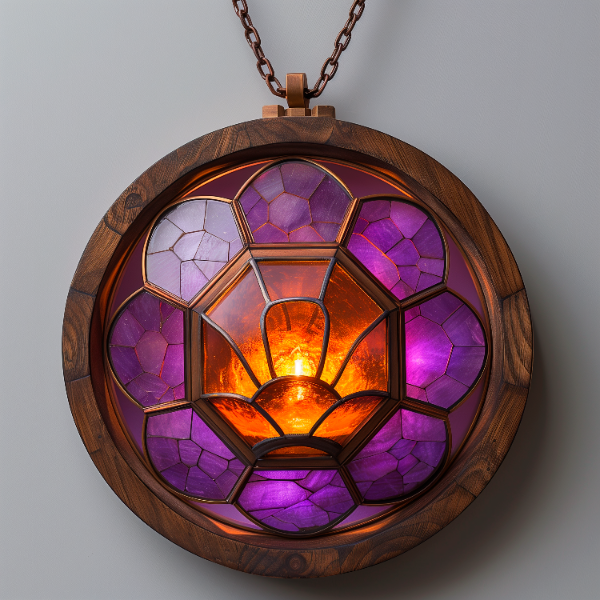 ELEMENTO DE MADEIRA COM LUZES EM 3D | IMAGEM