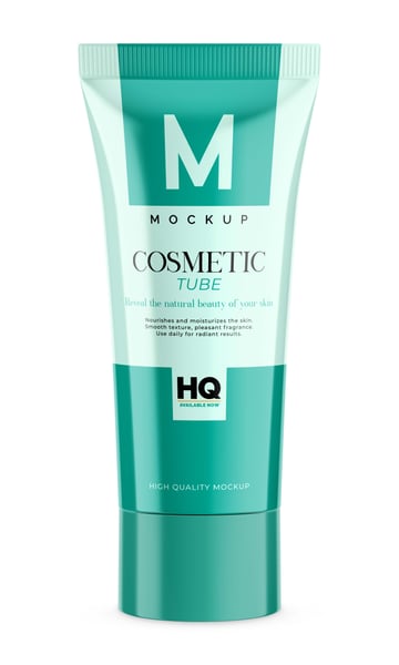 TUBO DE COSMÉTICO PSD EDITÁVEL MOCKUP