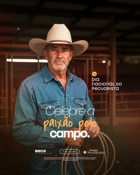 15 DE JULHO - DIA NACIONAL DO PECUARISTA - FLYER SOCIAL MEDIA PSD EDITÁVEL 11