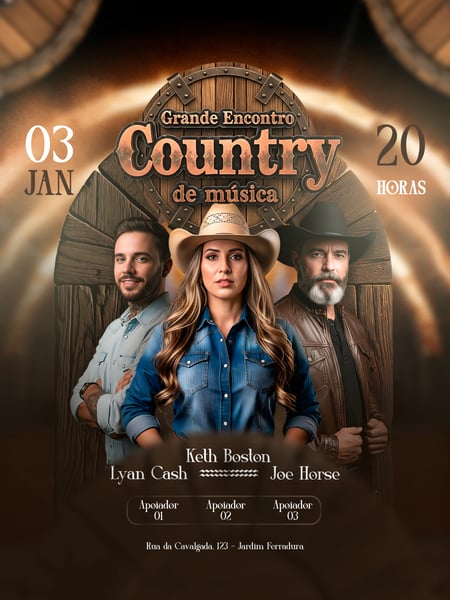 FLYER DE EVENTO SERTANEJO