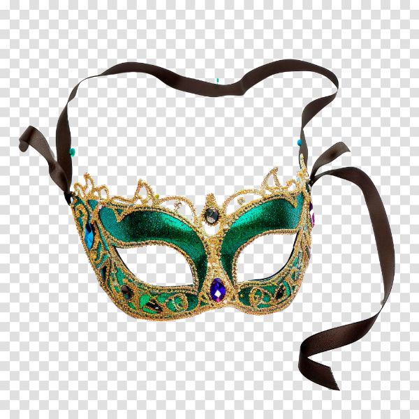 MÁSCARA DE CARNAVAL ELEMENTO PARA COMPOSIÇÃO PNG