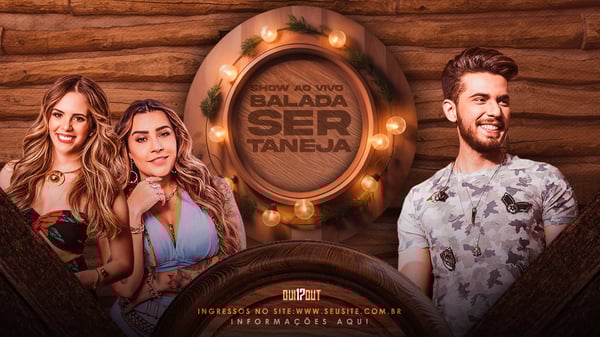 UNU 15 POST PARA EVENTOS - BALADA SERTANEJA BANNER