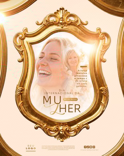 DIA INTERNACIONAL DA MULHER 08 DE MARÇO SOCIAL MEDIA PSD EDITÁVEL 3
