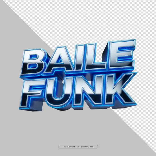 SELO 3D PNG BAILE FUNK 2