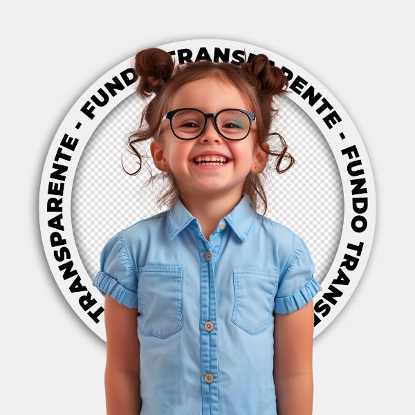 CRIANÇA | MENINA COM ROUPAS AZUIS | IMAGEM SEM FUNDO