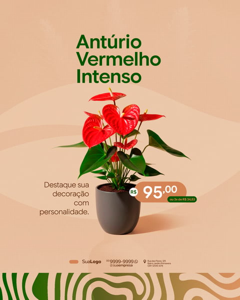 COLEÇÃO FLORICULTURA ANÚNCIO LOJA DE FLORES SOCIAL MEDIA PSD EDITÁVEL 8