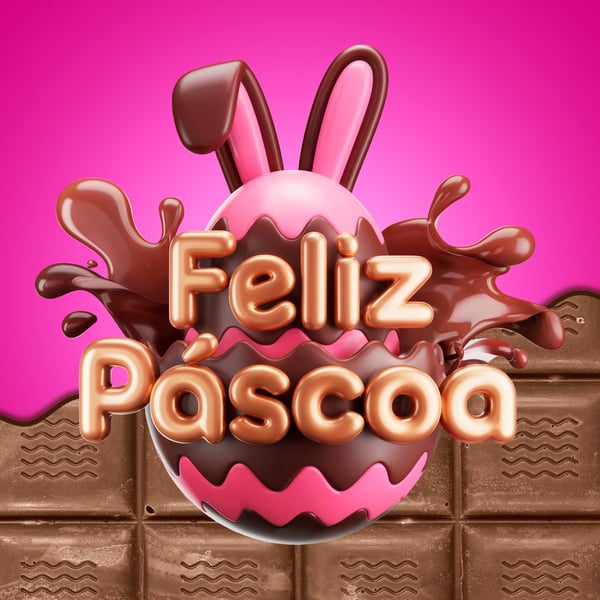 DAM ELEMENTO 3D OARA COMPOSIÇÃO DE ARTES DE PÁSCOA MODELO 31