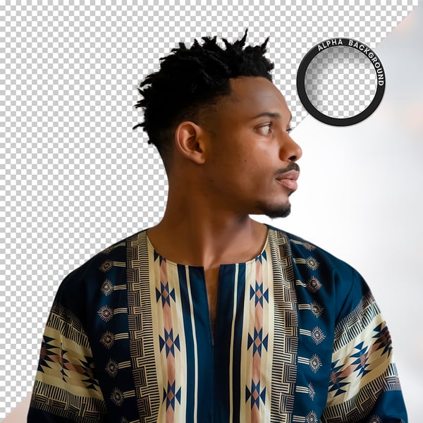 HOMEM NEGRO AFRO ELEMENTO PSD PNG 10