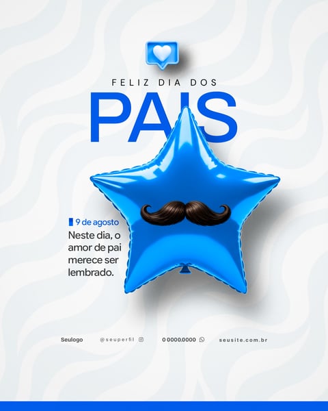 FELIZ DIA DOS PAIS FLYER PSD SOCIAL MEDIA 3