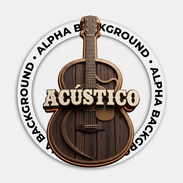 SELO 3D SERTANEJO VIOLÃO DE MADEIRA ACÚSTICO SERTANEJO 01