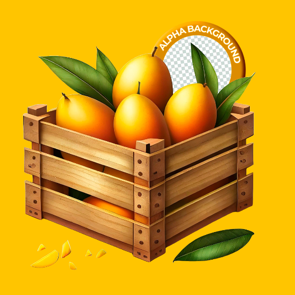 ELEMENTO CAIXOTE COM MANGA PARA COMPOSIÇÃO PNG TRANSPARENTE SEM FUNDO