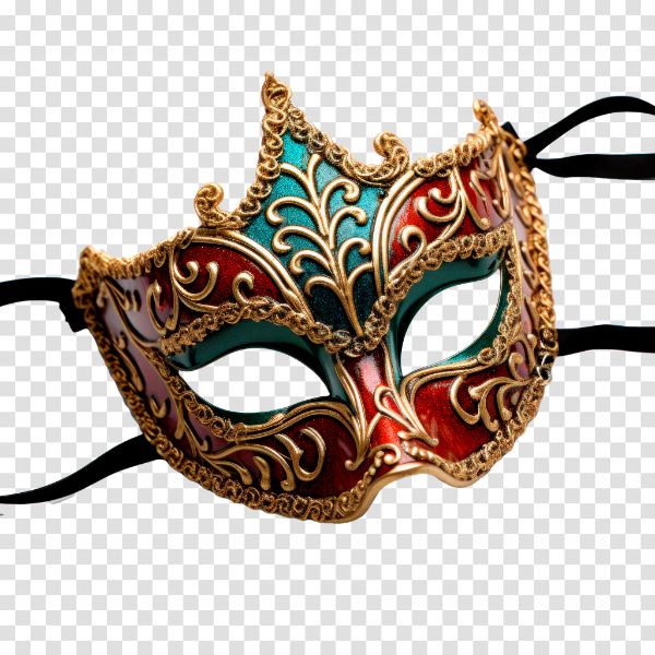 MÁSCARA DE CARNAVAL ELEMENTO PARA COMPOSIÇÃO PNG