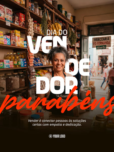 DIA DO VENDEDOR MERCEARIA SOCIAL MEDIA FLYER PSD EDITÁVEL