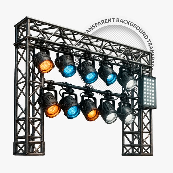 ESTRUTURA DE PALCO E ILUMINAÇÃO - PNG