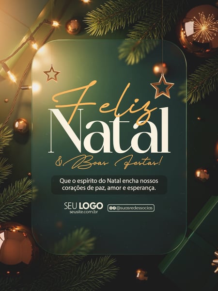 18 FELIZ NATAL SOCIAL MEDIA PSD EDITÁVEL
