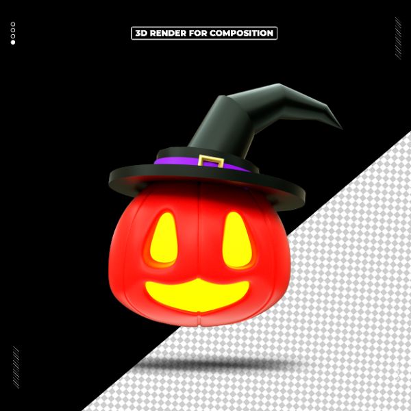 Objeto 3d Halloween Dia das Bruxas