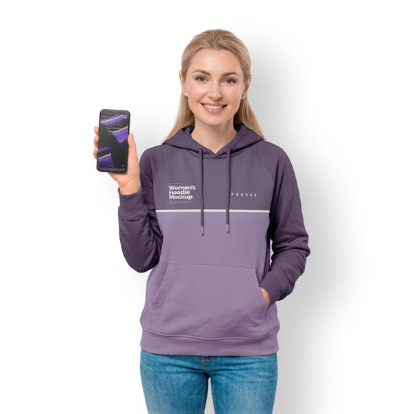 MOLETOM FEMININO PSD EDITÁVEL MOCKUP