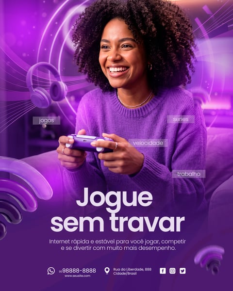 PROVEDOR DE INTERNET SOCIAL MEDIA PSD EDITÁVEL 1