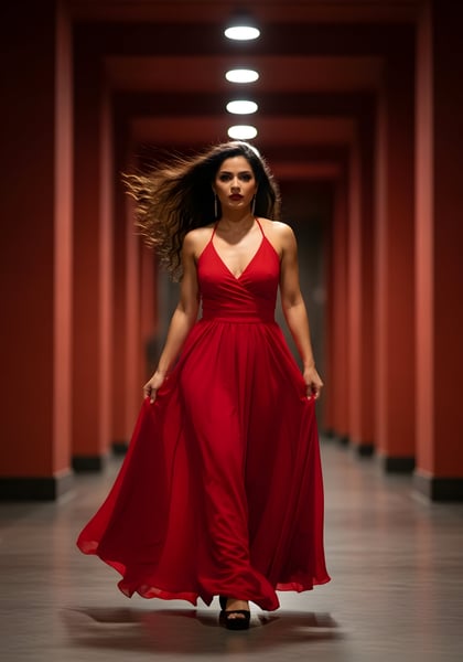 LINDA MULHER ANDANDO NO CORRETOR DIA DA MULHER 01