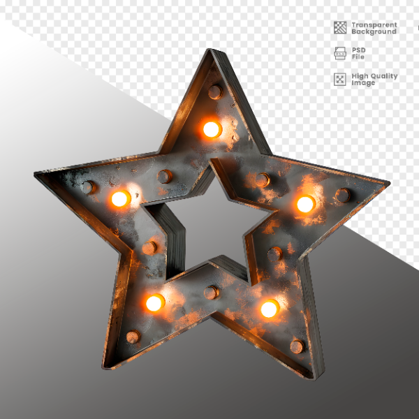 ELEMENTE DE FERRO COM LUZ - ELEMENTO 3D PARA COMPOSIÇÃO - IRON