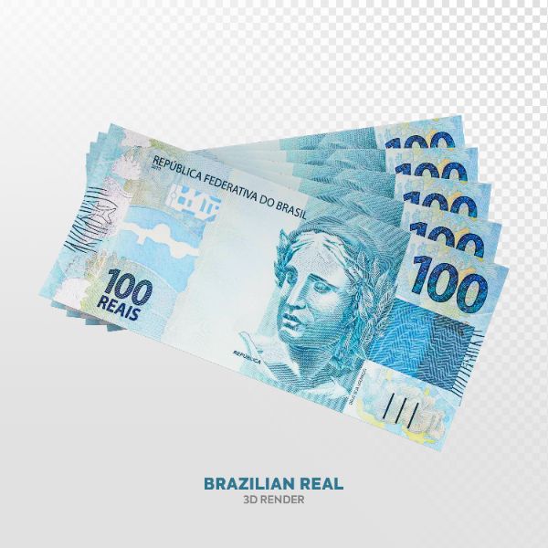 NOTAS DE 100 REAIS ELEMENTO 3D REALISTA