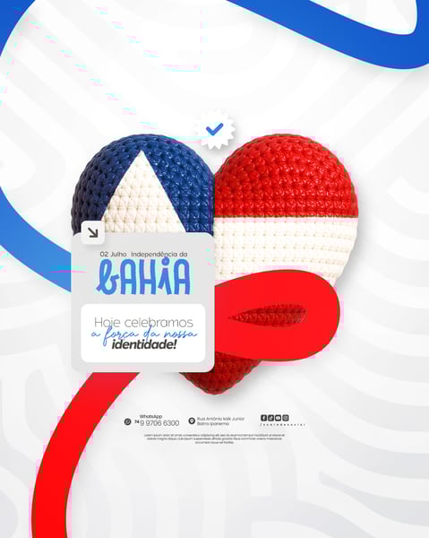 02 DE JULHO - DIA DA INDEPENDÊNCIA DA BAHIA SOCIAL MEDIA PSD EDITÁVEL
