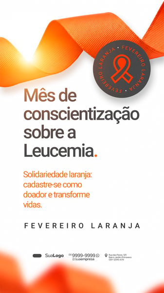 STORY FEVEREIRO LARANJA SOCIAL MEDIA PSD EDITÁVEL 14