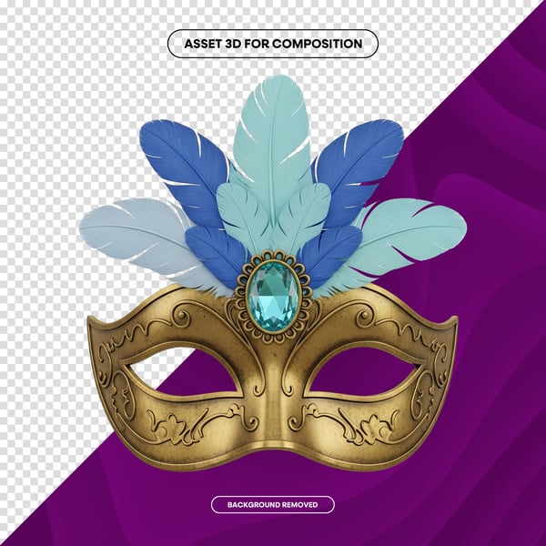 MÁSCARA DE CARNAVAL FESTA BRASIL PNG COMPOSIÇÃO 74 EDITADO