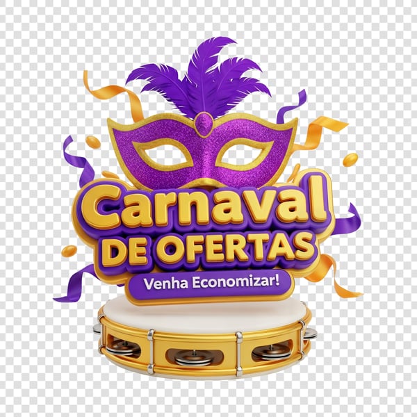 SELO 3D CARNAVAL DE OFERTAS VEM ECONOMIZAR 03