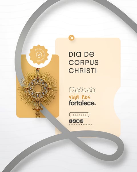 Dia de Corpus Christi Social Media PSD Editável