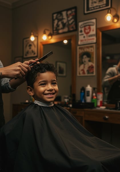 CORTE DE CABELO INFANTIL CRIANÇA FELIZ