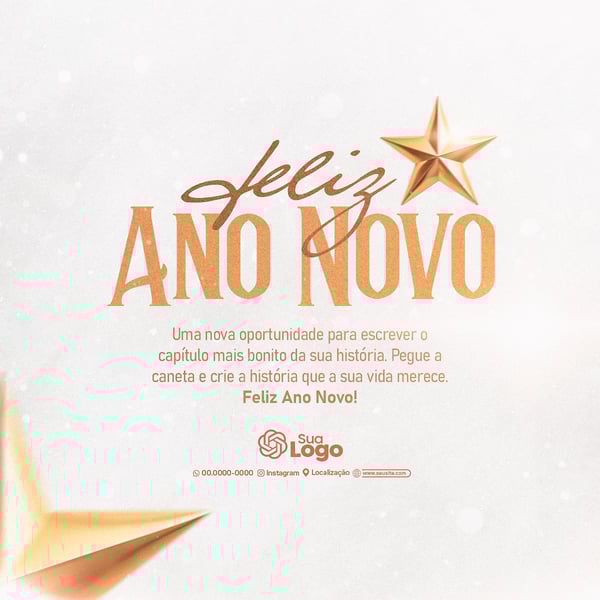 SOCIAL MEDIA FELIZ ANO NOVO, REVEILLON, BOAS FESTAS 1