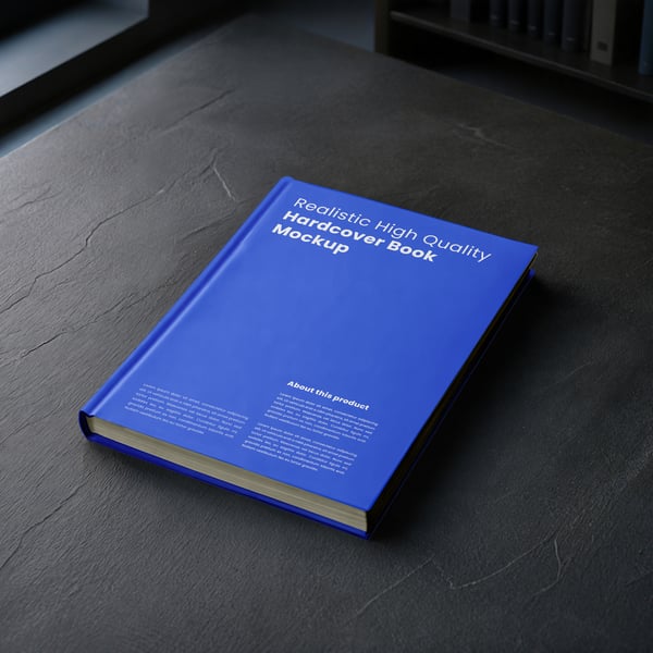 LIVRO CAPA DURA PSD EDITÁVEL MOCKUP