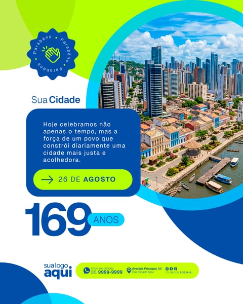 Social Media Aniversário de Cidade Emancipação Política