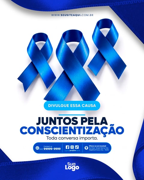 FEED NOVEMBRO AZUL SOCIAL MEDIA PSD EDITÁVEL 18