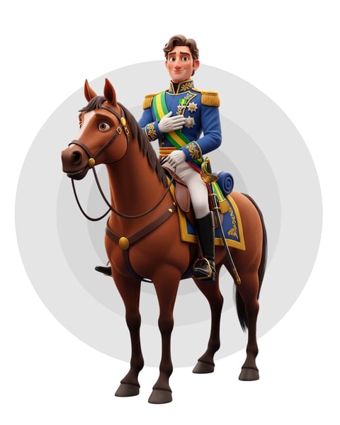 Mascote 7 de setembro independência do Brasil