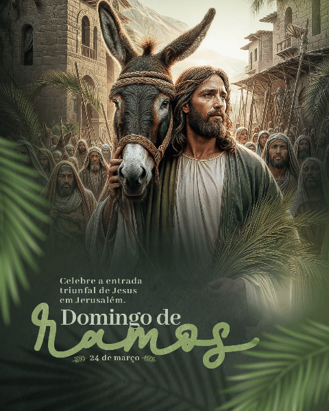 24 DE MARÇO - DOMINGO DE RAMOS SOCIAL MEDIA