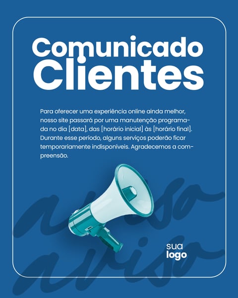 atenção comunicado clientes e amigos
