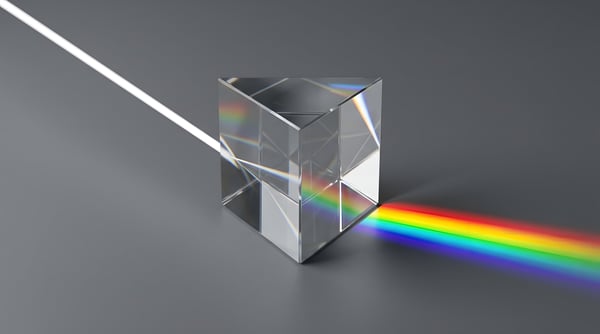 PRISMA ÓPTICO CIÊNCIA REFRAÇÃO LUZ ESPECTRO 01 2