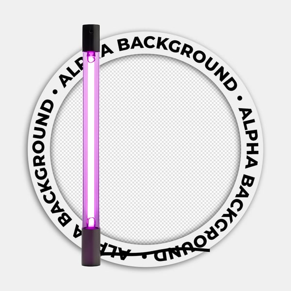 LÂMPADA BASTÃO ROXA NEON 01