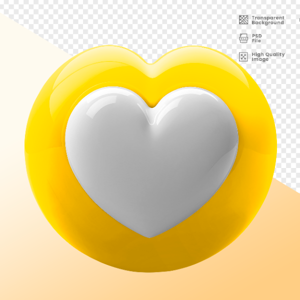 CORAÇÃO -  ELEMENTO 3D CORAÇÃO  PARA COMPOSIÇÃO