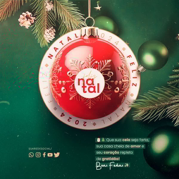 QKI SOCIAL MEDIA FELIZ NATAL FEED QUE SUA CEIA SEJA FARTA, SUA CASA CHEIA DE AMOR E SEU CORAÇÃO REPLETO DE GRATIDÃO