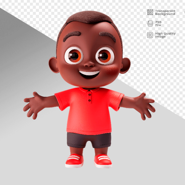 MASCOTE 3D PERSONAGEM PARA COMPOSIÇÃO