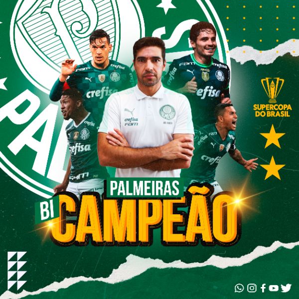 FLYER SOCIAL MEDIA FUTEBOL PALMEIRAS CAMPEÃO