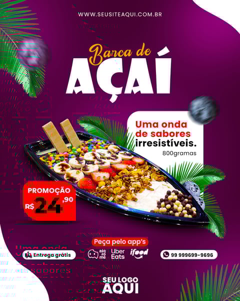 POST FEED - AÇAÍTERIA - BARCA DE AÇAÍ