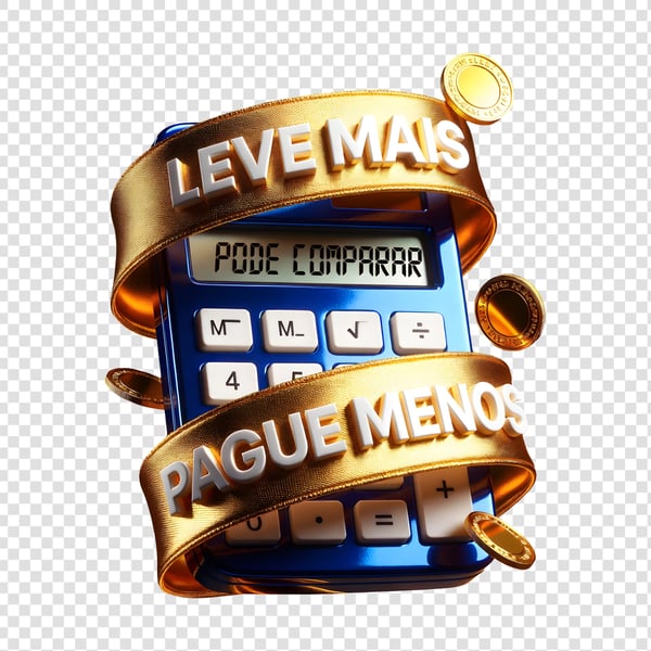 SELO 3D SEMANA DO CONSUMIDOR LEVE MAIS PAGUE MENOS 01