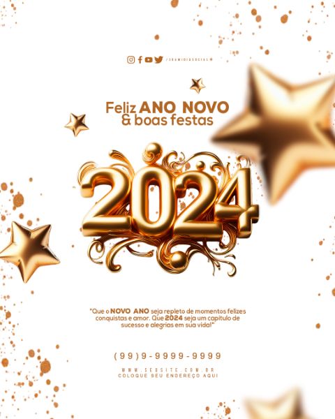 FELIZ ANO NOVO E BOAS FESTAS 2024
