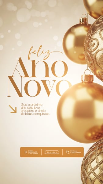 FLYER FELIZ ANO NOVO 2026 PSD EDITÁVEL 2