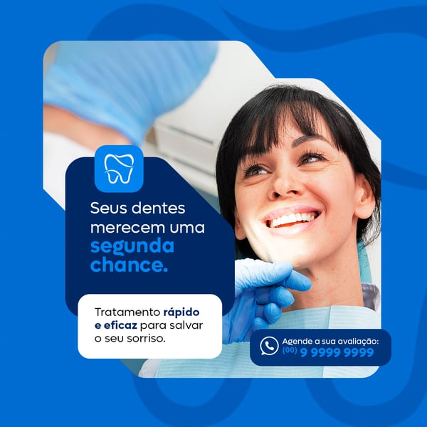DENTISTA TRATAMENTO DENTÁRIO FEED PSD EDITÁVEL